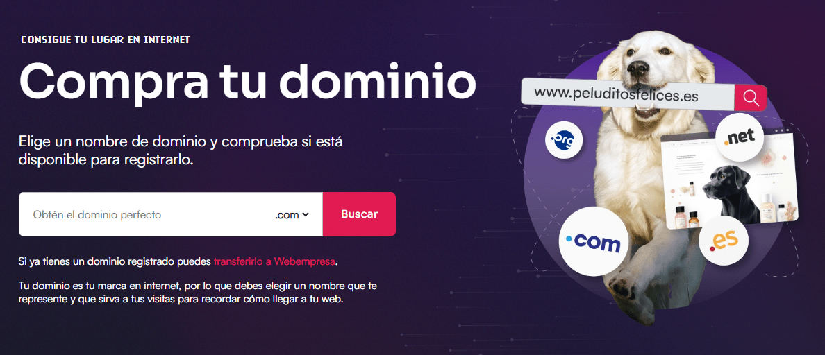 comprar dominio webempresa