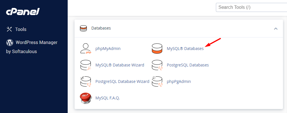 Databases Cpanel