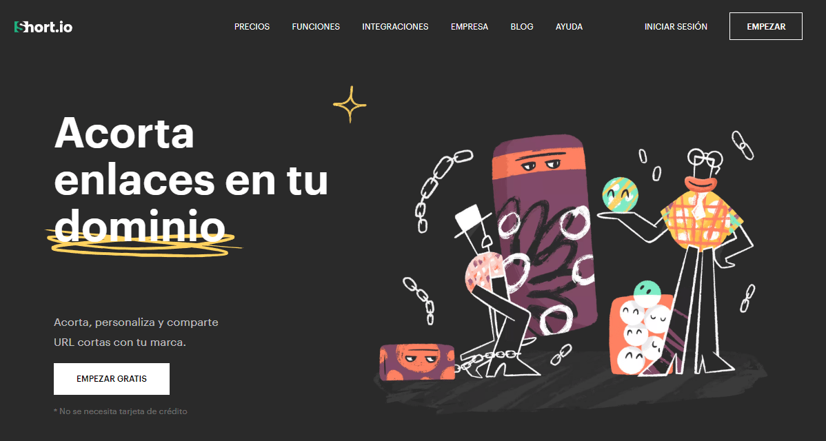 sitio Short.io