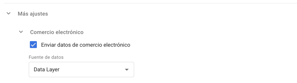 Enviar datos comercio a través de un Data Layer - Google Tag Manager