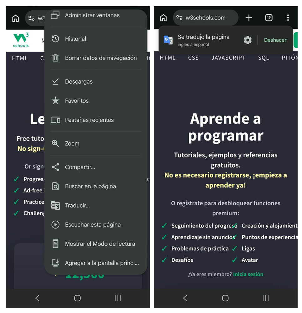 traducir android
