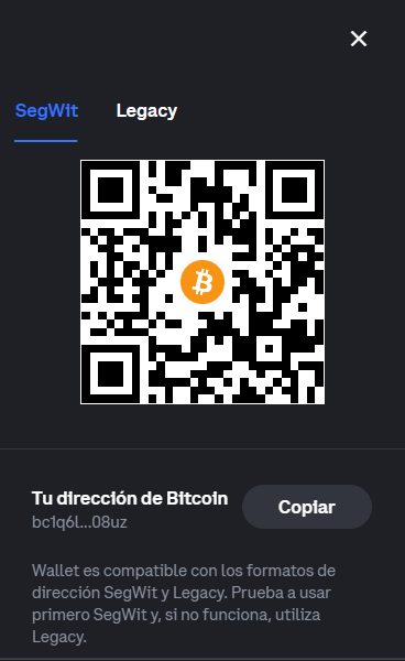 direccion y qr criptomonedas