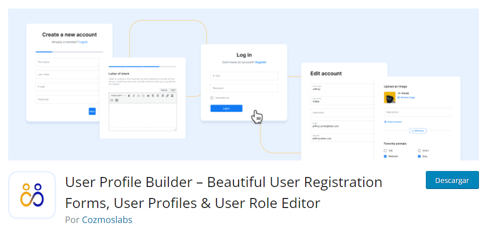 plugin User Profile Builder 