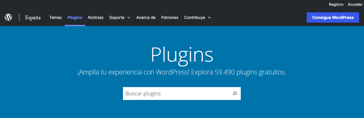 repositorio de plugins wordpress