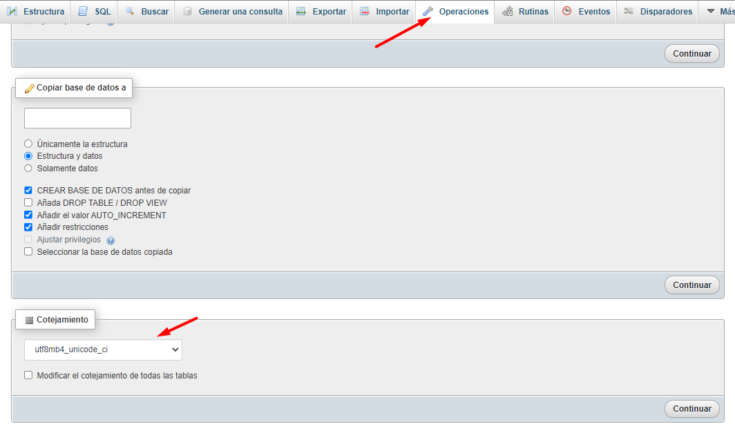 collation base de datos