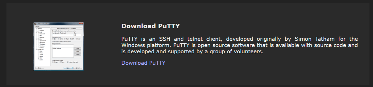 descarga de putty