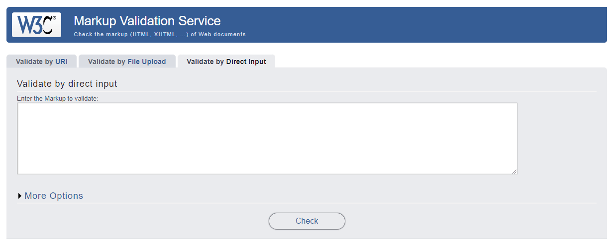 W3C Markup Validation Service