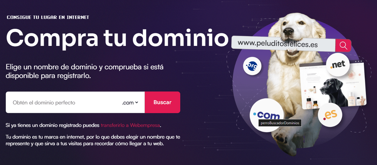 comprar dominio webempresa