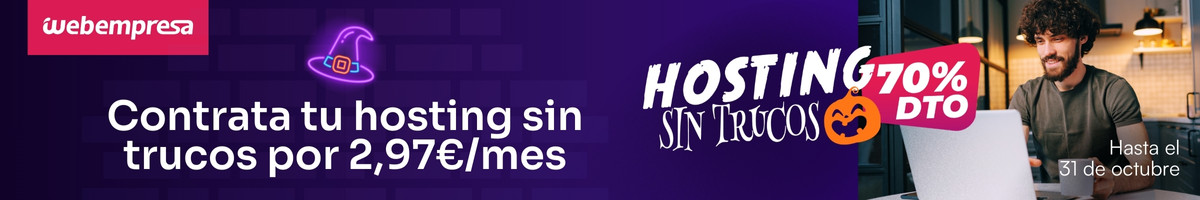 Promo hosting Webempresa julio 2025
