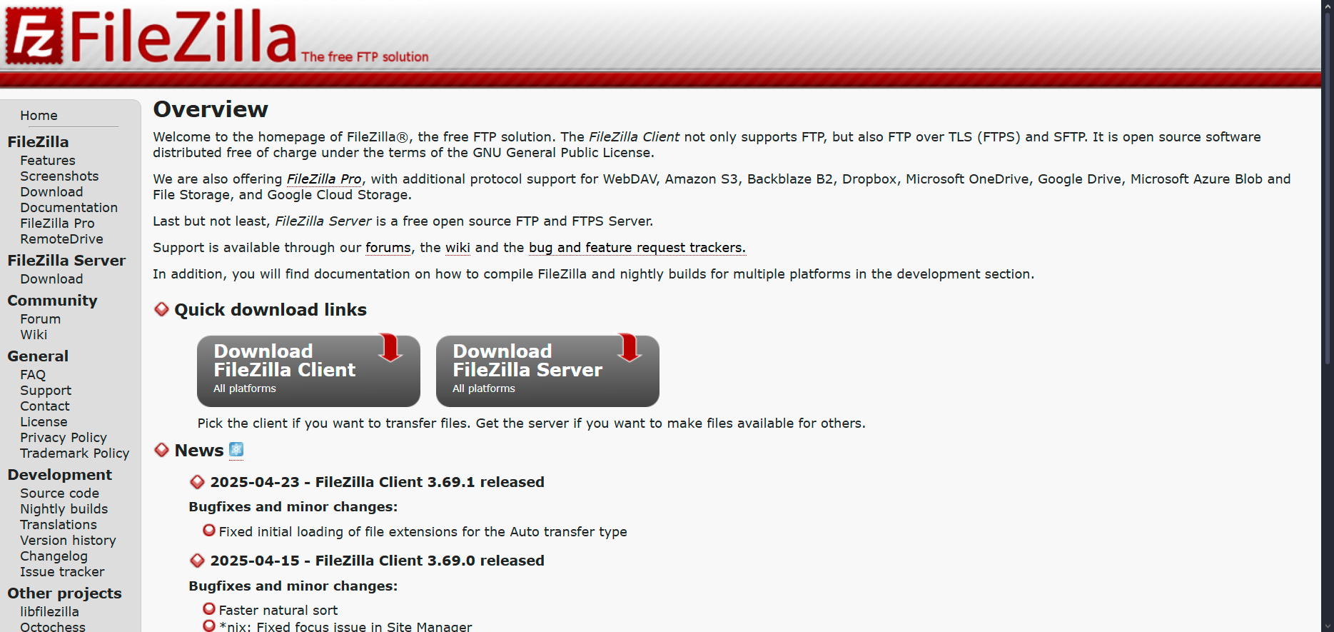 filezilla