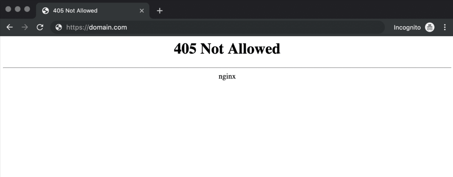 error 405