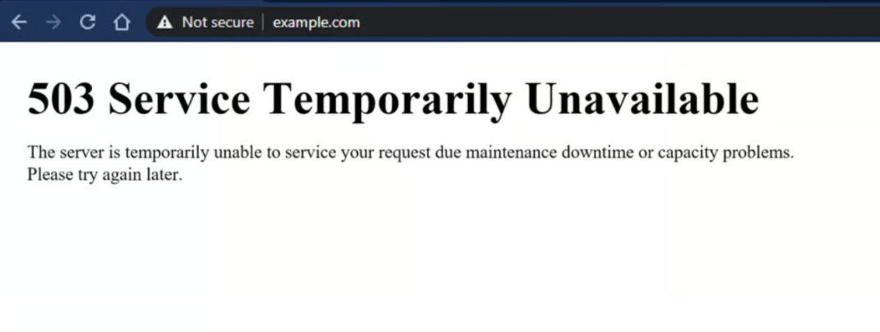 error 503