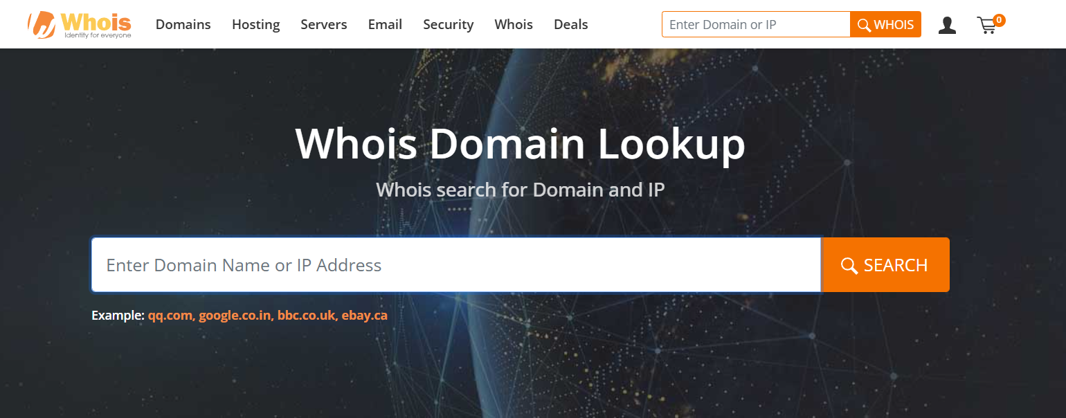 Whois desde Webempresa