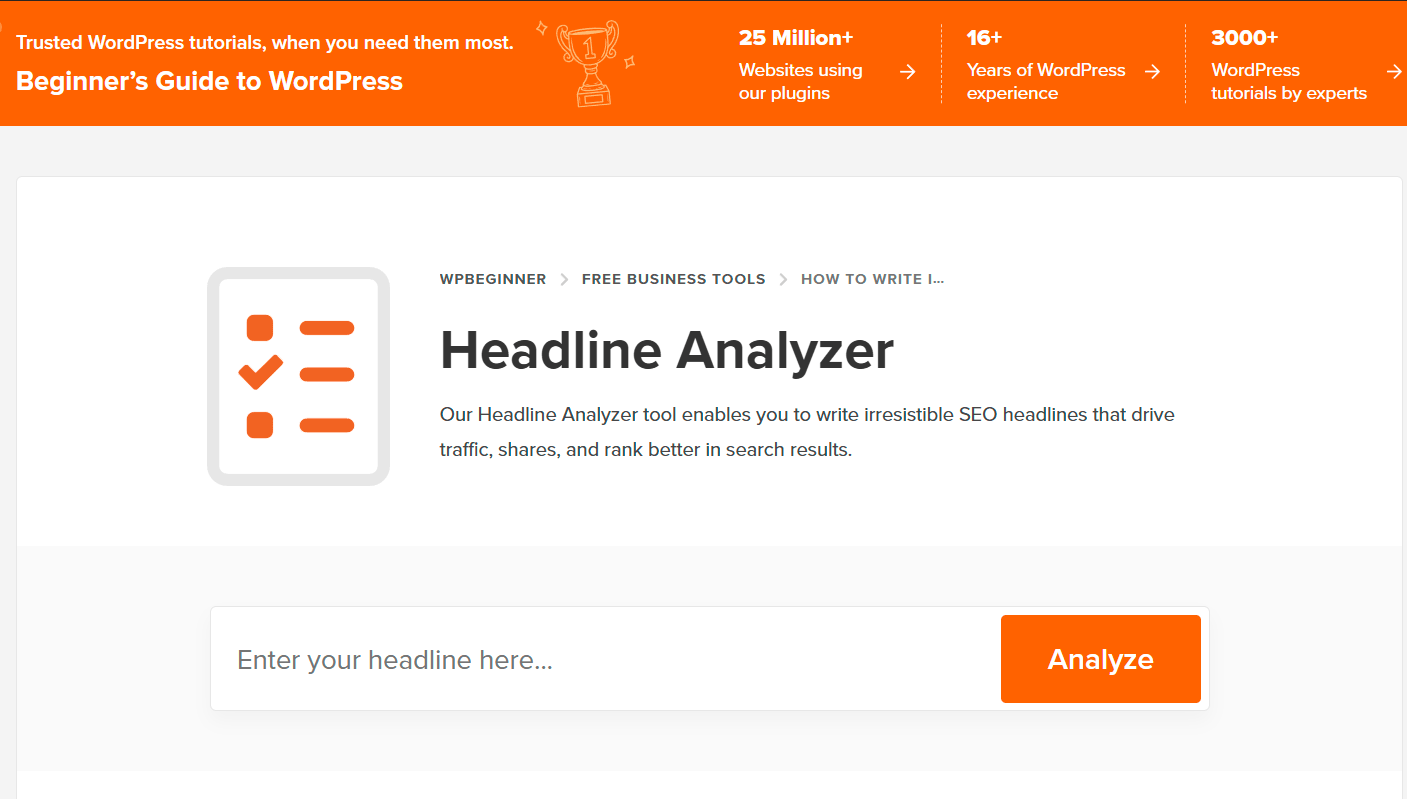 headline analyser