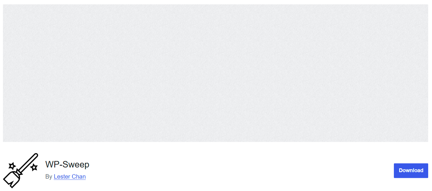 Plugin WP-Sweep