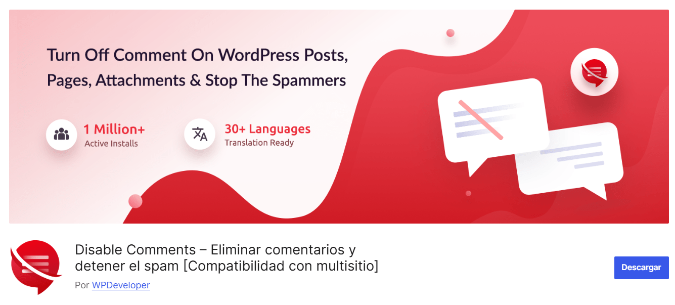 Plugin Disable Comments