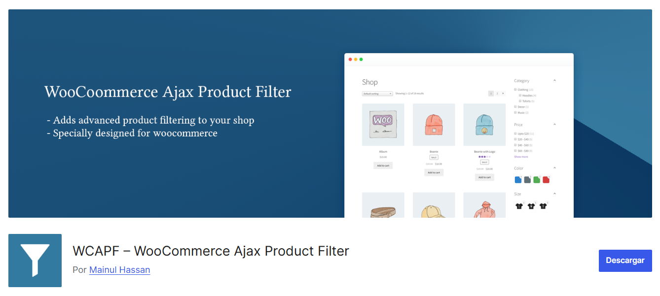 Plugin WC Ajax Product Filter
