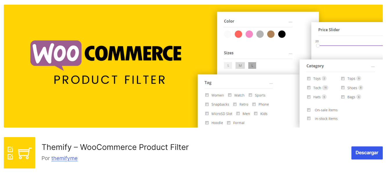 Plugin Themify – WooCommerce Product Filter