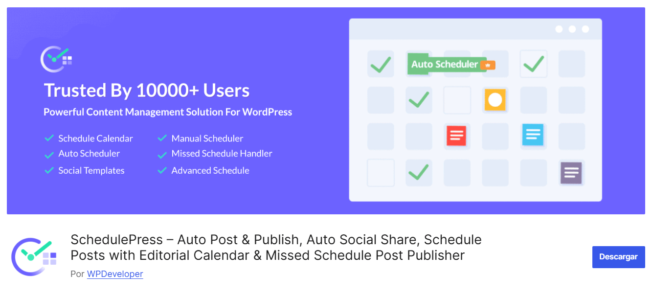 Plugin SchedulePress