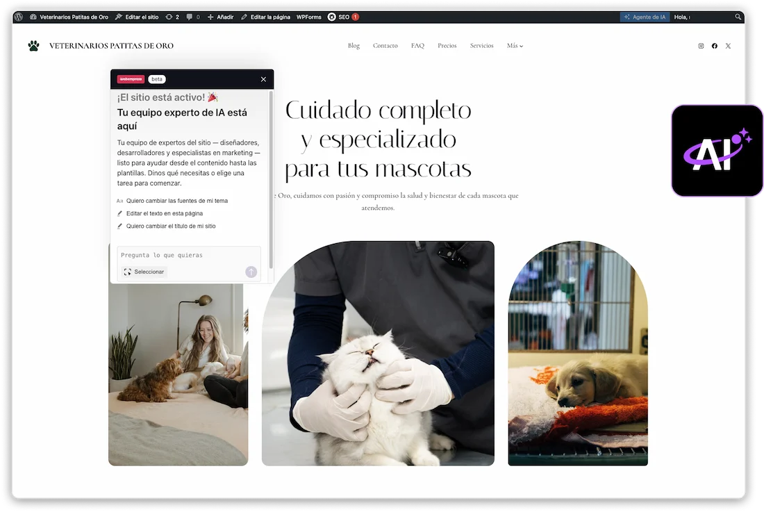 agentes-ia Agente IA para WordPress