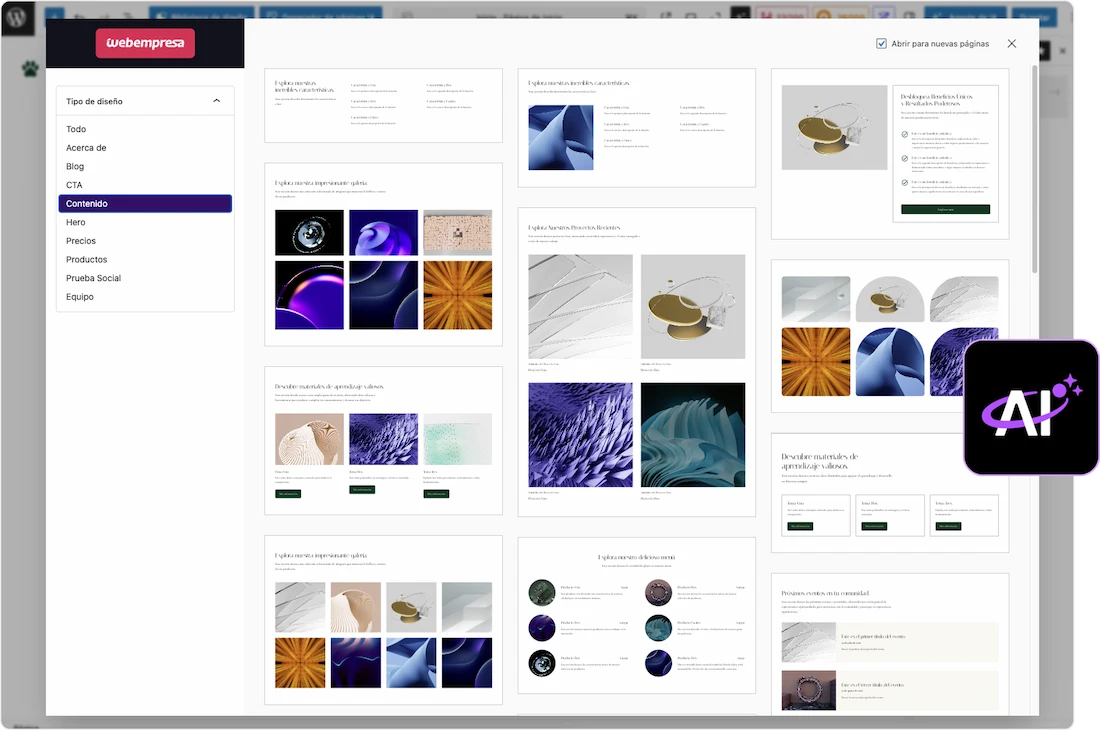 asistente-ia-biblioteca-diseno Biblioteca de diseño en Asistente IA para WordPress