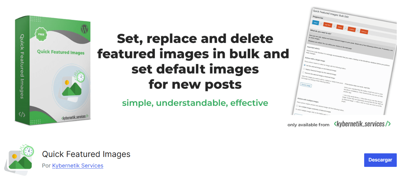 Plugin Quick Featured Images