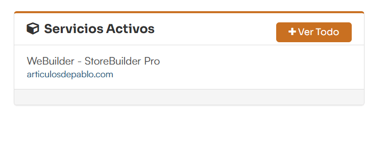 Servicio activo Webempresa - Webuilder