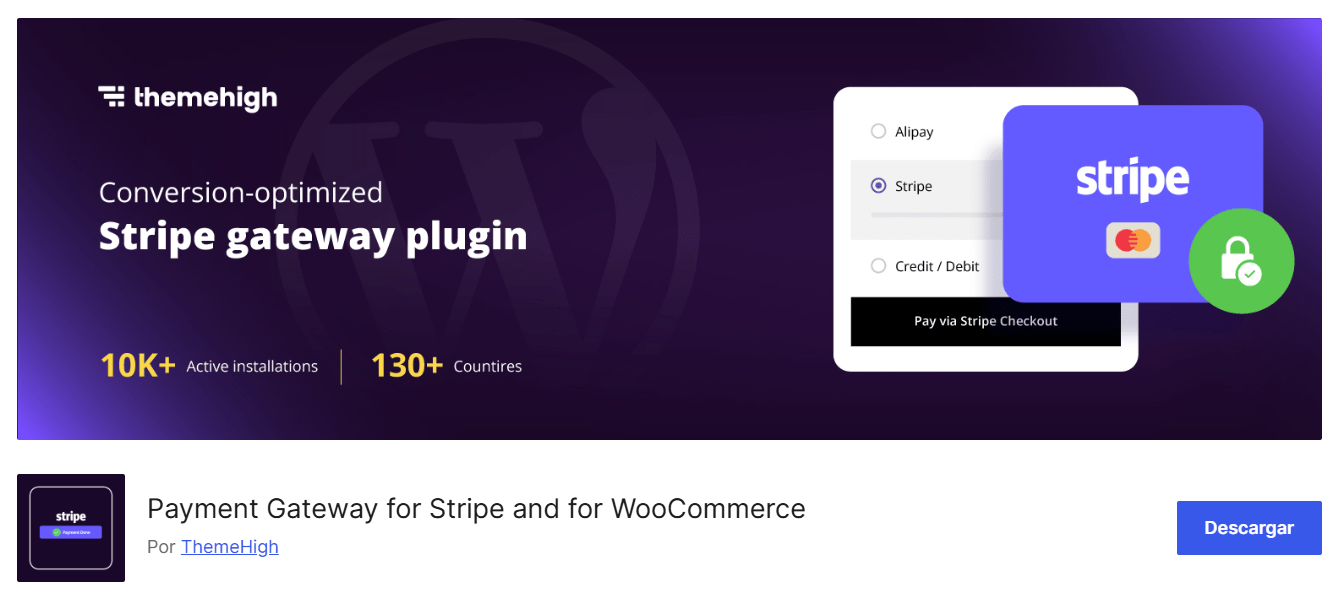 Plugin WooCommerce Stripe Payment Gateway