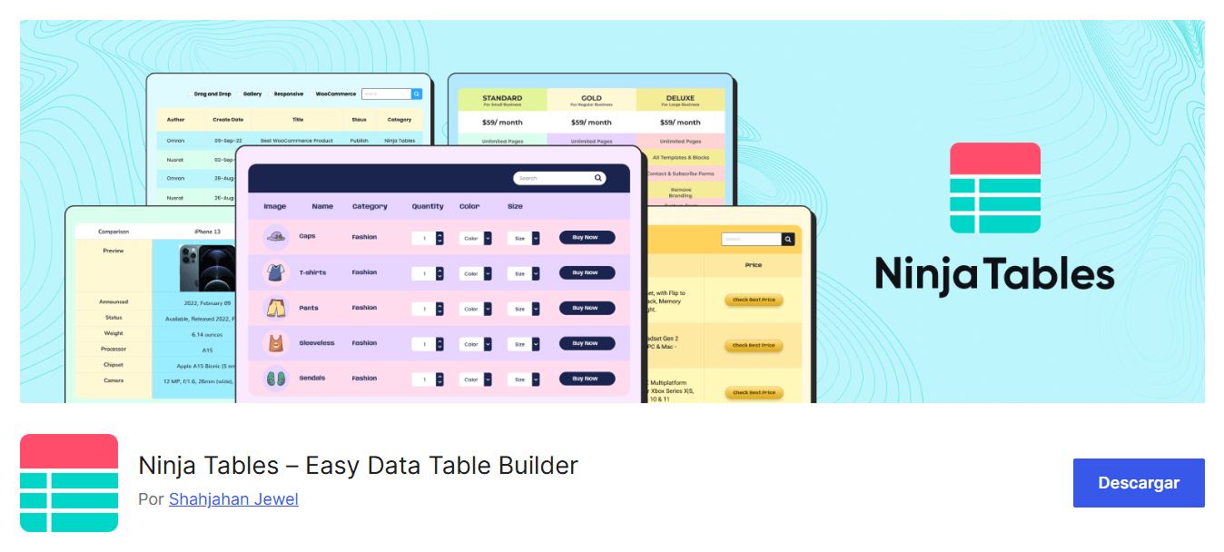 tablas-wp-07 Plugin Pricing Table by Supsystic