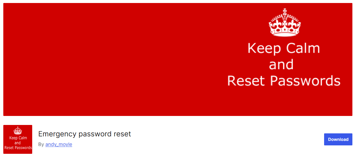 Emergency-password-reset