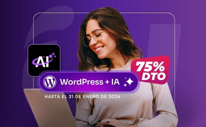 Contrata ahora tu plan de hosting desde solo 2,96€/mes. ¡Y con IA incluida!