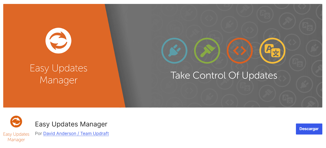 easy-updates-manager Plugin Easy Updates Manager
