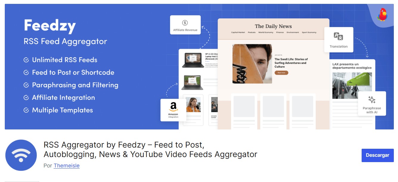 plugin-rss-02 Plugin RSS Aggregator by Feedzy