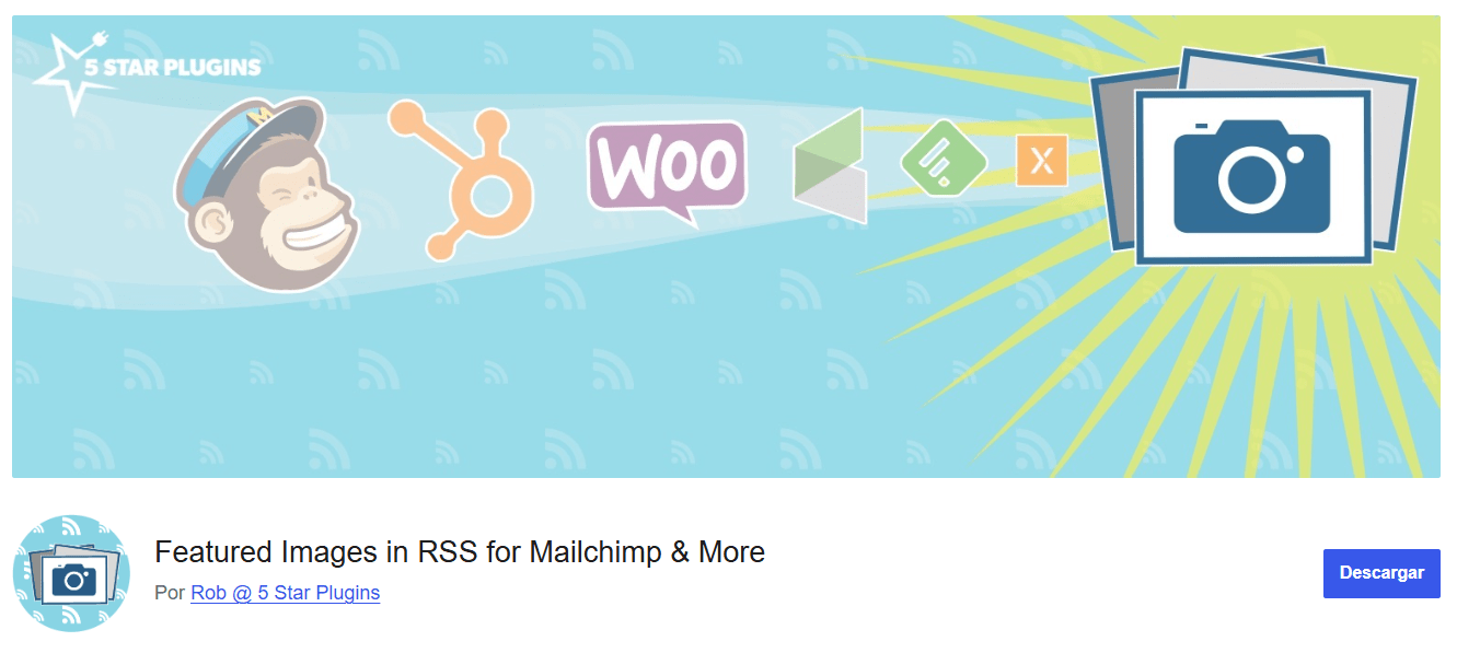 plugin-rss-04 Plugin Featured Images in RSS for Mailchimp & More
