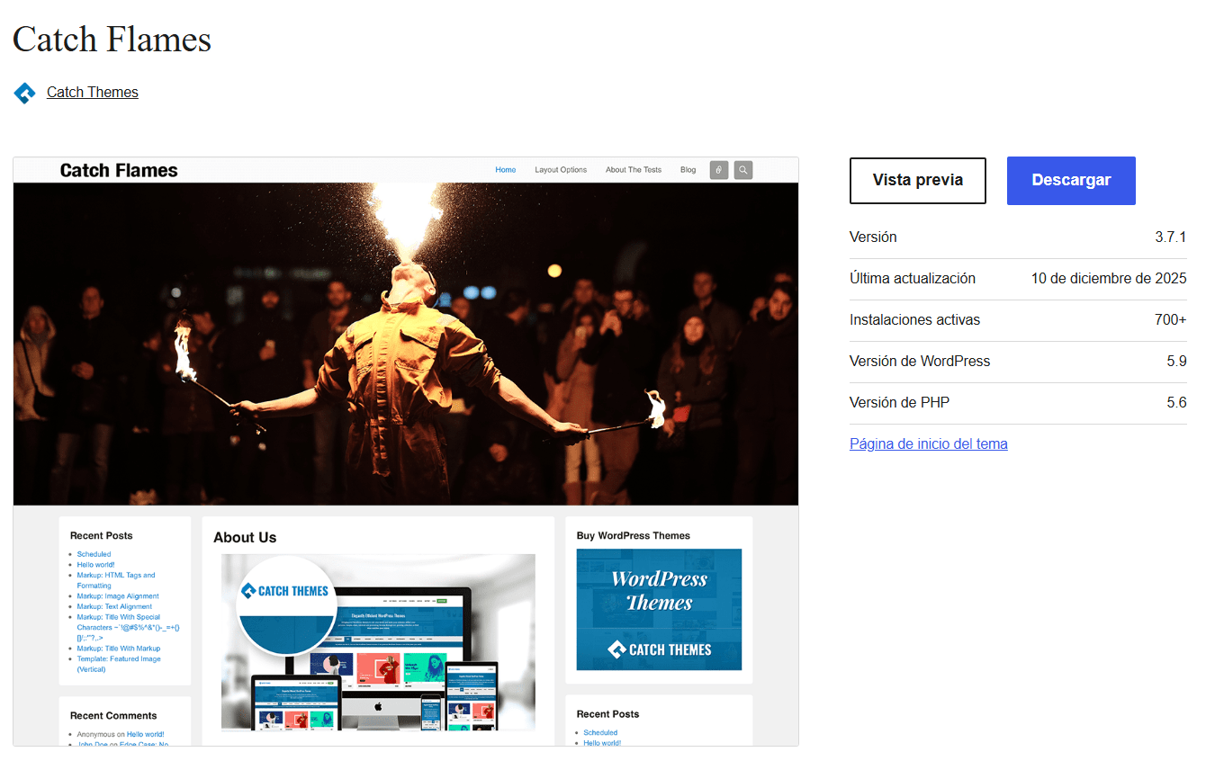 tema-catch-flames Tema Catch Flames