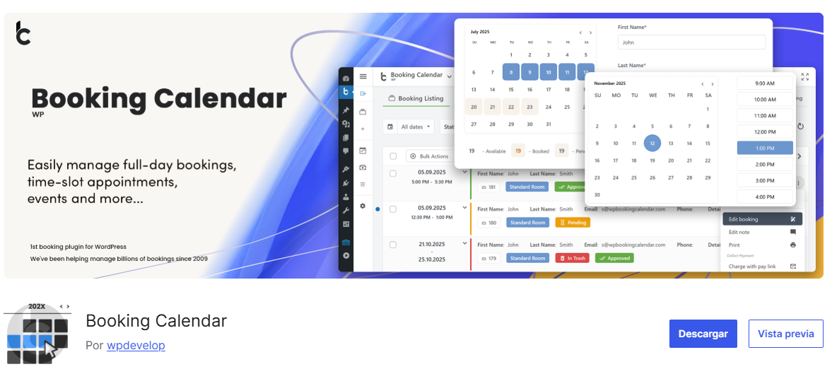 Booking-Calendar booking calendar