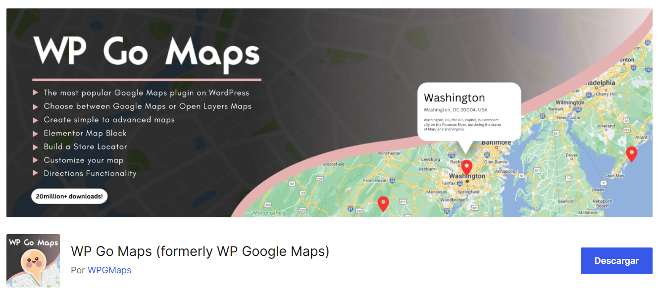 wp-go-maps Plugin WP Go Maps (formerly WP Google Maps)