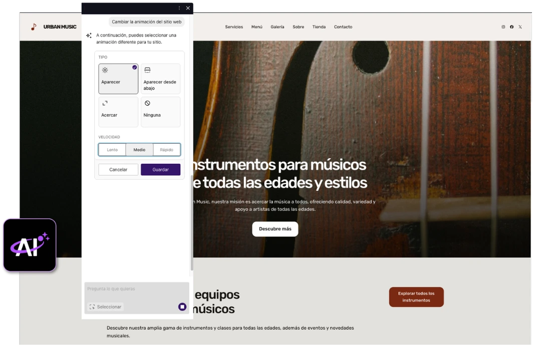 asistente-ia-animaciones Asistente IA WordPress: preguntas onboarding