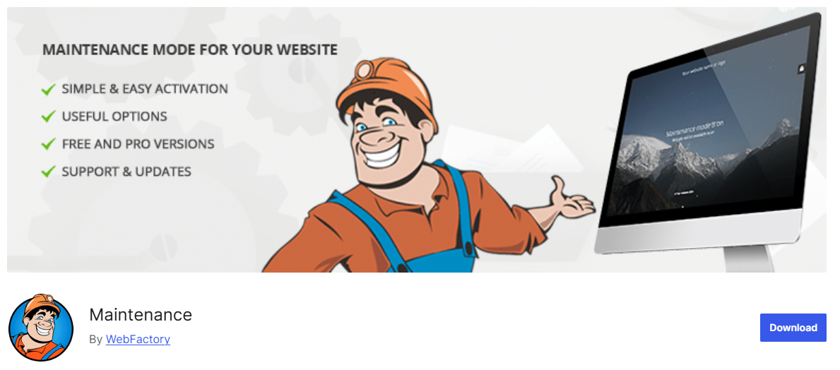 Maintenance-–-WordPress-plugin-WordPress