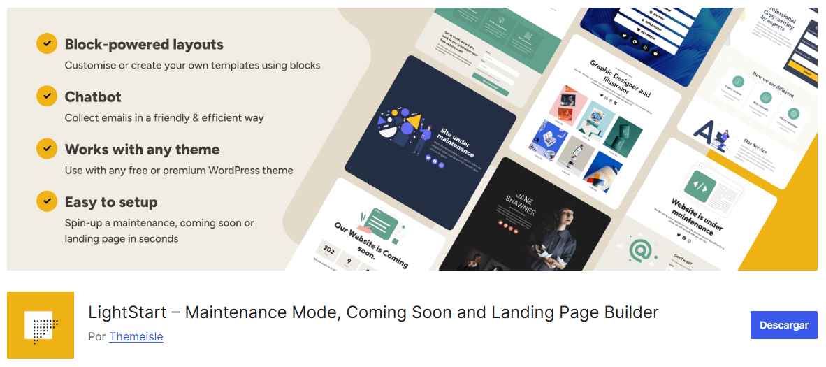 lightstart-plugin Plugin LightStart – Maintenance Mode