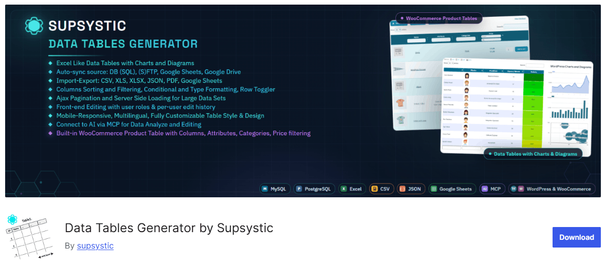 Data-Tables-Generator-by-Supsystic data tables genmerator