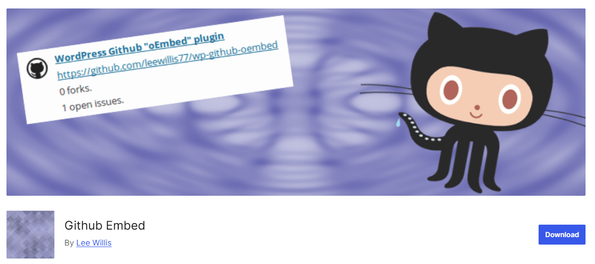 Github-Embed github embed