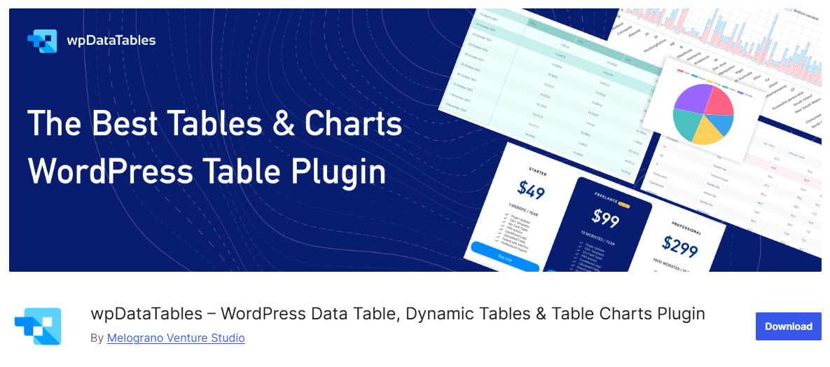 wpDataTables wpdatatables plugin